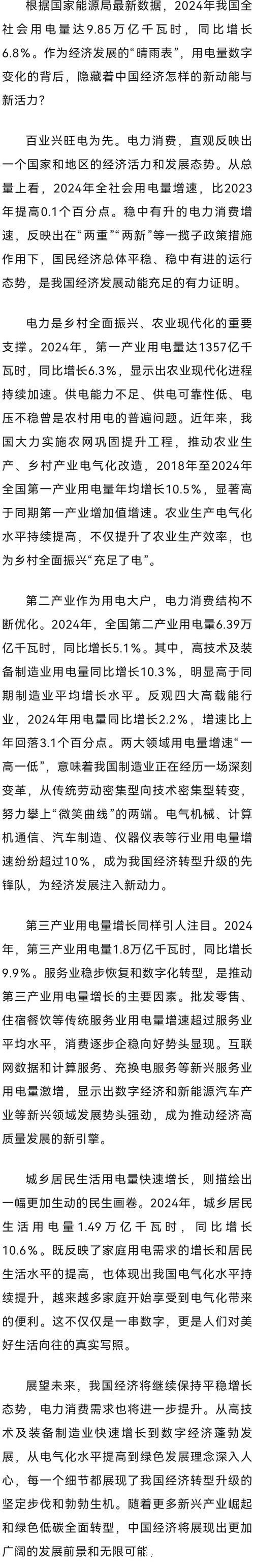 经济日报:从用电量看经济发展新脉动 经济日报:从用电量看经济发展新脉动