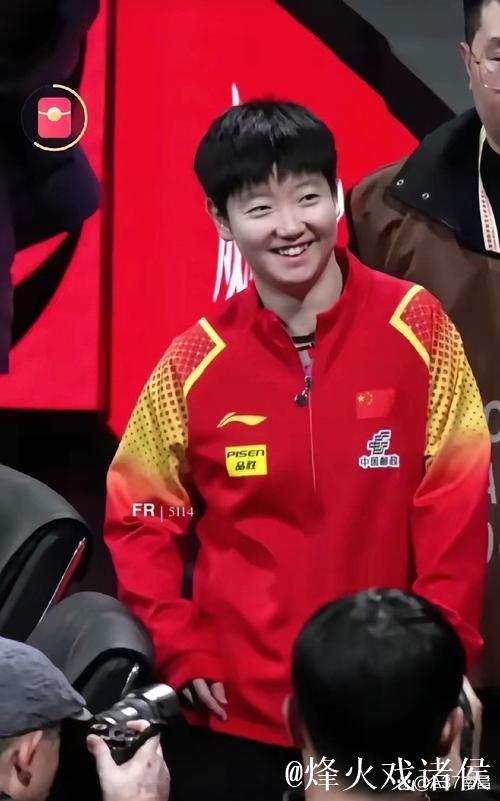 孙颖莎的笑容 赢了晋级四强 孙颖莎的笑容 赢了晋级四强